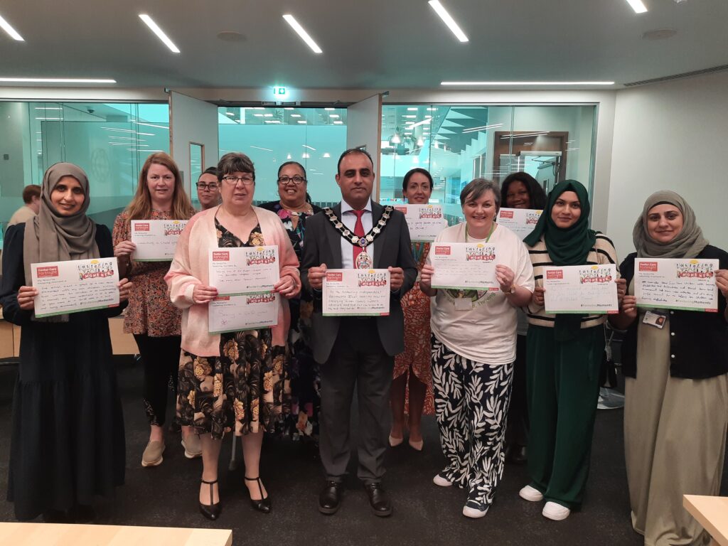 Slough Children Foster Carers, staff and the Mayor of Slough